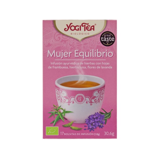 Mulher de chá Yogi balanceamento de 17 sacos