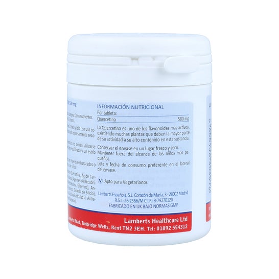 Lamberts Quercitina 500mg 60 Comp