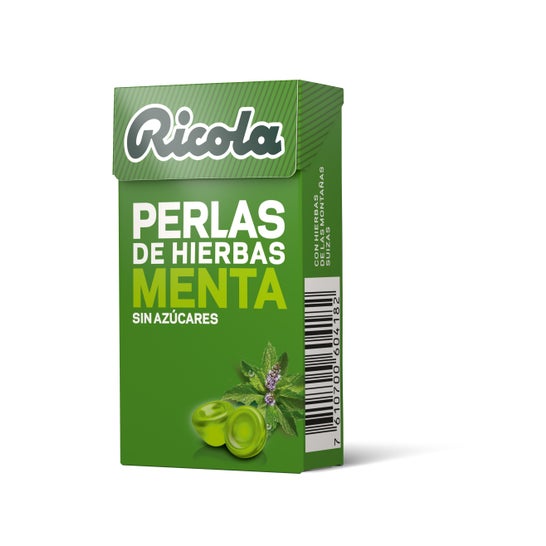 Ricola mint pearls açúcar sem açúcar 25g