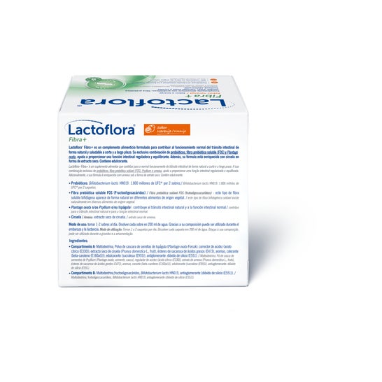 Lactoflora Fibra+ probióticos e fibra natural 28 sachês