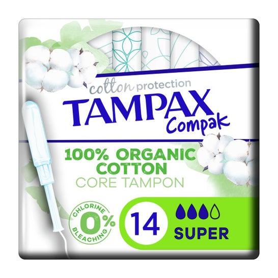 Tampax Tampones Compak Algohodon Super 14uds