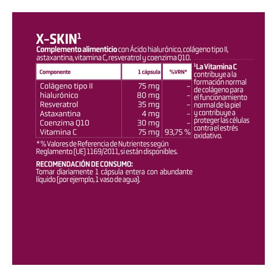Splmnt X-Skin 30 cápsulas