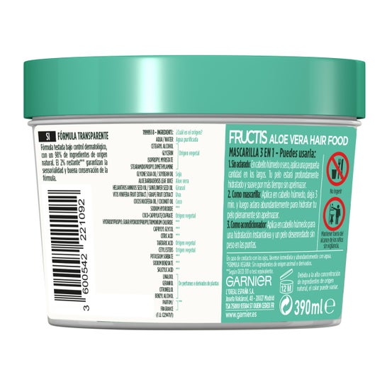 Garnier Fructis Mascarilla Capilar Aloe Hidratante 390ml
