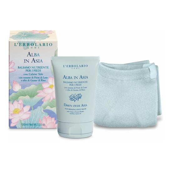 L'Erbolario Alba In Asia Conjunto Bálsamo Nutritivo Pés + Meias 100 ml