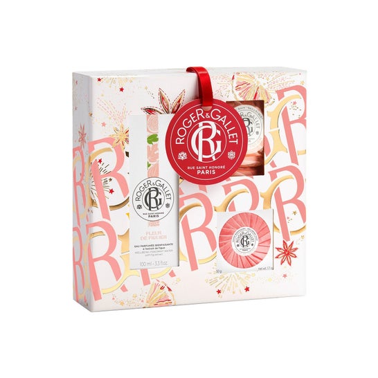 Roger & Gallet Flor Figueira Set Natal 2023 Água Bath Tabl Sabão