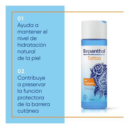 Bepanthol Tattoo Gel Limpiador 200ml