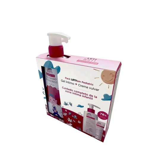 Letifem Pack Pediatric Gel Íntimo 250ml + Creme Vulvar 30ml