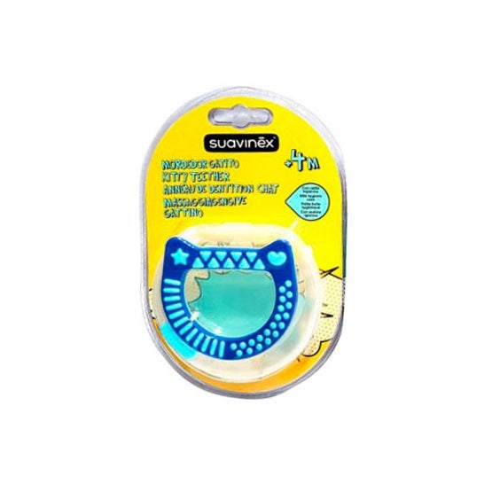 Mordedor de silicone modelo Suavinex ™ cat + caixa 1d