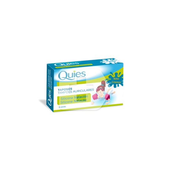 Quies plug criança de silicone odo natação 6uds