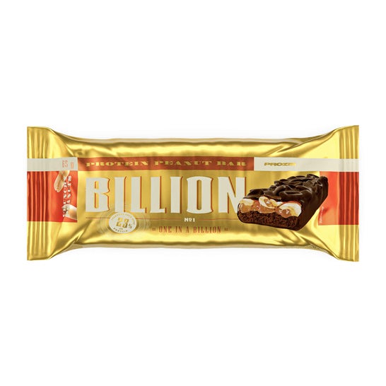 Prozis Billion Barra Proteica Amendoim e Chocolate Leite 65g