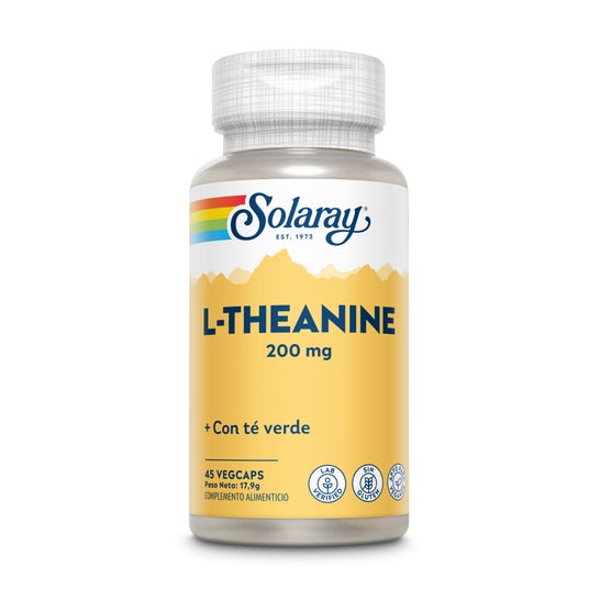 Solaray L-theanine 200mg 45cáps