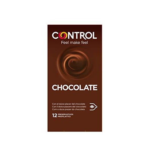 Preservativos de controlo Chocolate 12 pcs