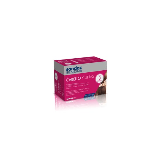 Sandoz Bienestar Cabellos Y Uñas 90 Caps SANDOZ, Sandoz Bienestar Cabellos Y Uñas 90 Caps SANDOZ,