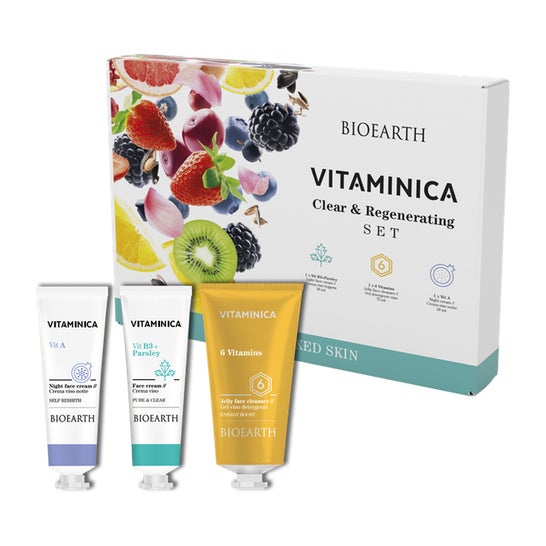Bioearth Caixa Vitamínica Clear And Regenerating Set 3 unid