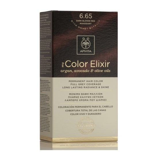 Apivita Kit Tint My Color Elixir 6.65 Rubio Oscuro Caoba