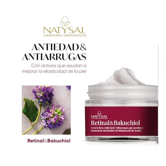 Natysal Retinal Bakuchinol Cara Cuello Escote Crema 50ml Natysal Retinal Bakuchinol Cara Cuello Escote Crema 50ml
