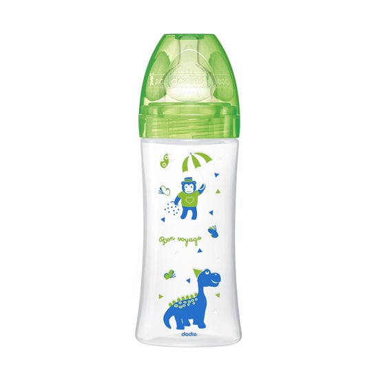 Dodie Baby Bottle Sentindo-se Dinossauro Verde 330ml