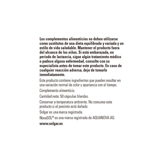 Solgar Nutri-Nano Coenzima Q10 50cáps