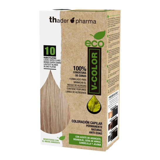 Thader Pharma Kit Eco V-Color Coloração 10 Louro Platino