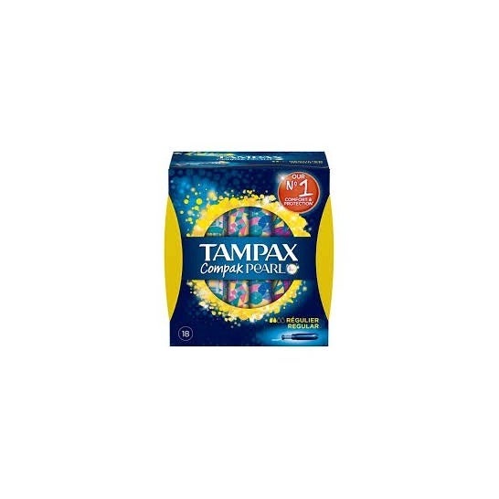 Tampax Compak Pearl algodão regular 18uds