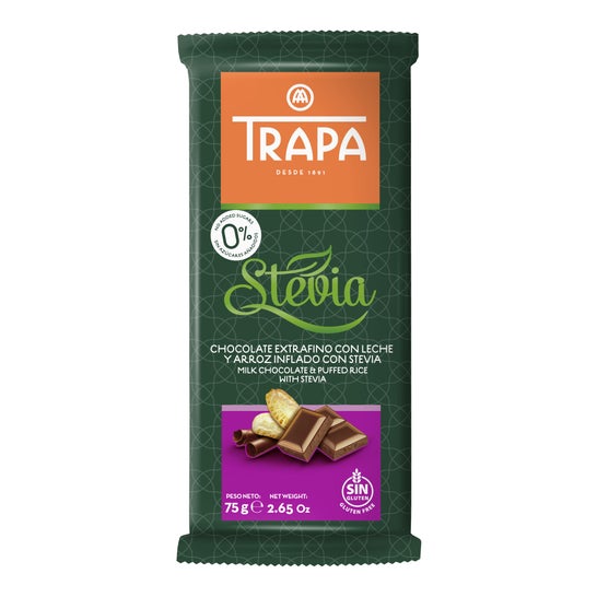 Trapa Chocolate Arroz Inflado con Stevia 75g