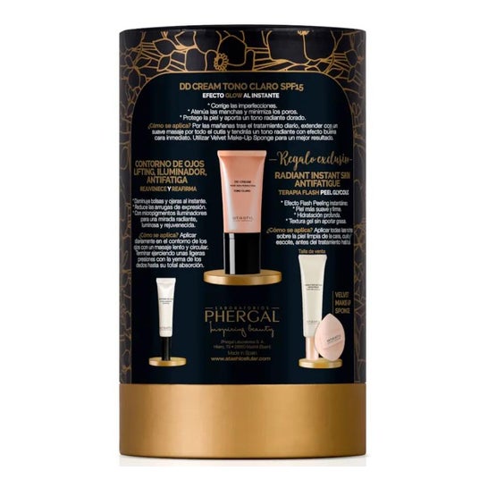 Atashi Set DD Cream Medio + Contorno + Iluminador + Brocha Atashi Set DD Cream Medio + Contorno + Iluminador + Brocha