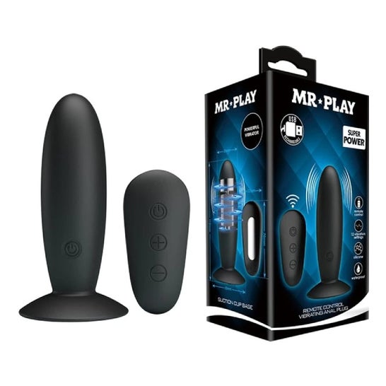 Mr. Play Plug Anal Vibrador con Control Remoto 1ud