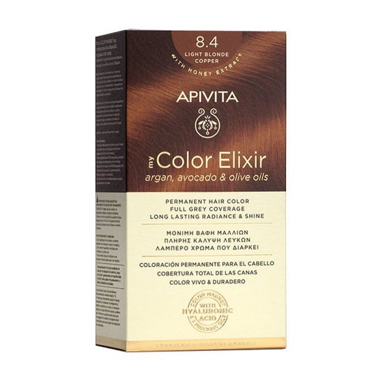 Apivita Hair Color 8.4 Louro Cobre Leve 140ml