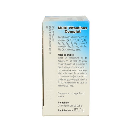 Multivitaminas e oligoelementos Vallesol 24comp