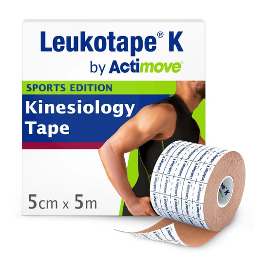 Leukotape K Bandage Neuro Técnica Muscular Vnm beige 5 Cm X 5 C