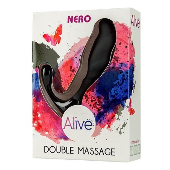 Alive Nero Duplo Massageador Anal & Prostático 1 Unidade