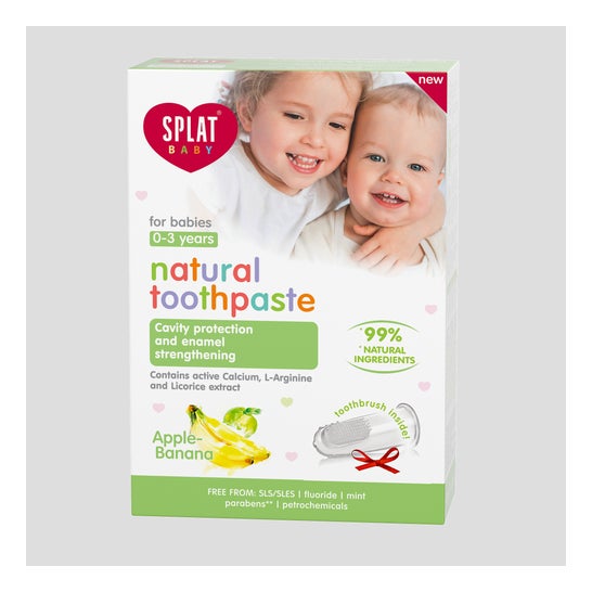 Chapain Natural Toothpaste Da Maçã Do Bebê Do Splat 0-3 Anos 40ml