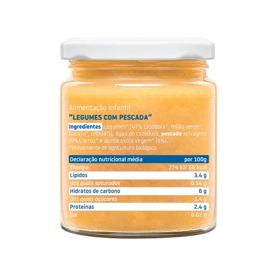 Smileat Potito Bio Gosto de legumes com pescada 230g