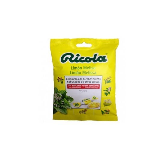 Rebuçados de limão Ricola sem açúcar 70g