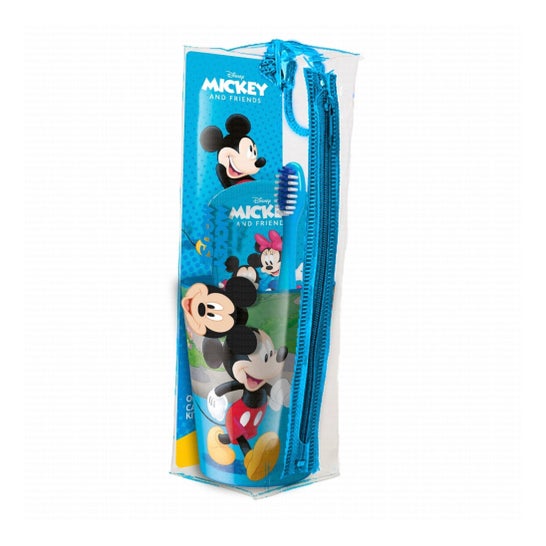 Disney Kit Mickey Escova de Dentes + Pasta de Dentes + Copo