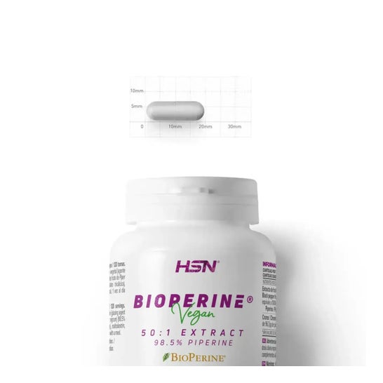 HSN Extracto de Pimienta Negra Bioperine® 50:1 20mg 120vcaps