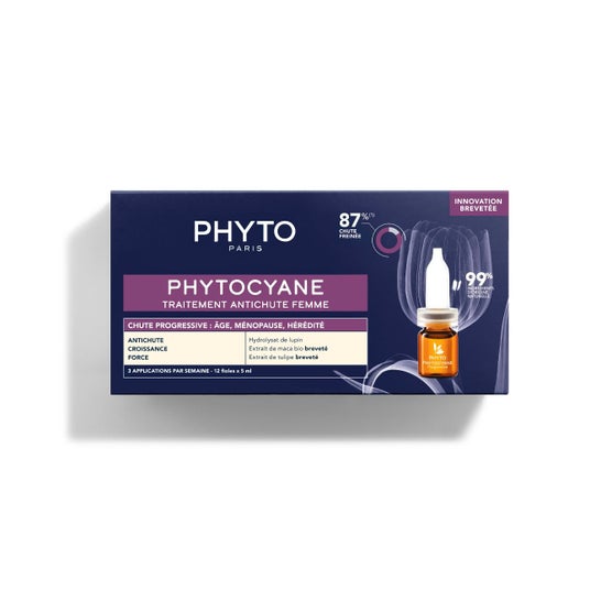 Phyto Phytocyane Tratamiento Anticaida Mujer Progres 12 Ampollas