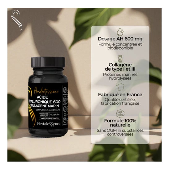 Phytalessence Absolutessence Ácido Hialurônico + Colágeno 60caps Phytalessence Absolutessence Ácido Hialurônico + Colágeno 60caps