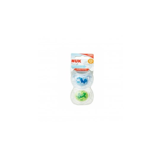 Nuk Chupeta No Ar Silicone Anatômico 0-6m 2uds