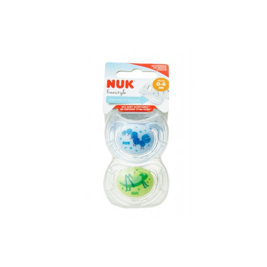 Nuk Chupeta No Ar Silicone Anatômico 0-6m 2uds