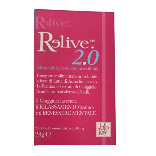 Bio-Key Relive 2.0 1000mg 24 Tabletas