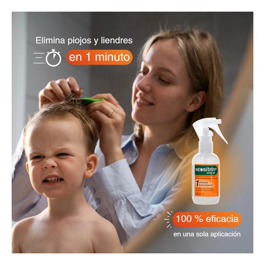 Neositrina Nitrina e Spray de Tratamento de Piolhos 60ml