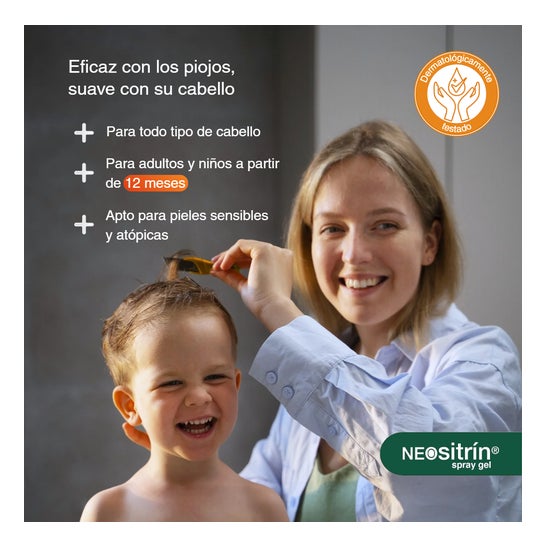 Neositrina Nitrina e Spray de Tratamento de Piolhos 60ml