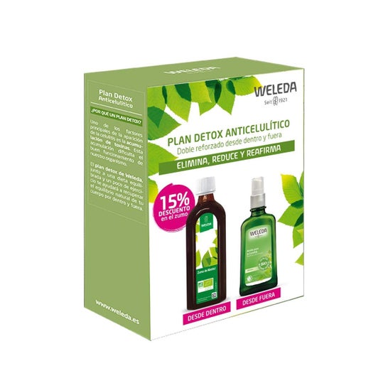 Weleda Pack Detox Óleo de Bétula 100ml + Suco de Bétula 250ml