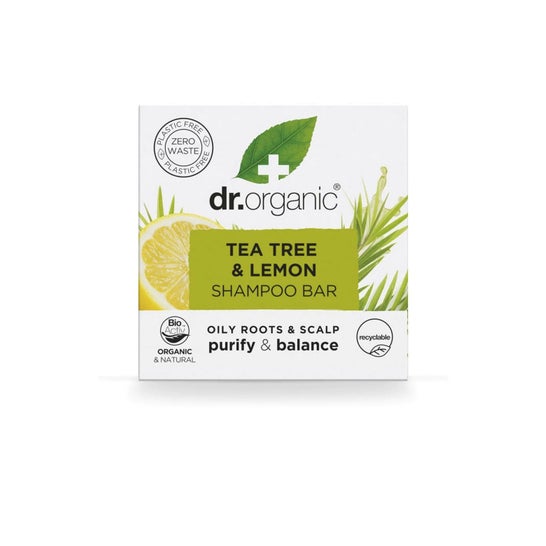 Dr. Organic Árvore do chá Limão Champô Sólido 75g