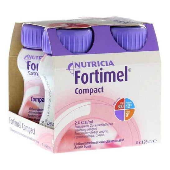 Nutricia Fortimel Compacto Proteico Fresa 4x125ml