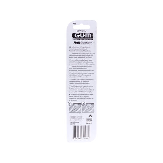 GUM Limpador de Língua Dupla Acção 760 1pc