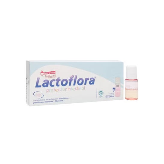 Lactoflora Intestinal Protector Sabor Morango 7 Frascos