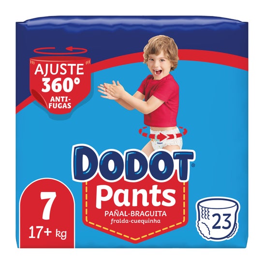 Fraldas Infantis Dodot Calças 7 +17kg 23pcs