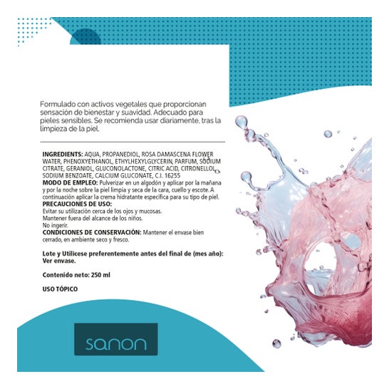 Sanon tonic rose water 250ml